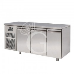 Tavolo refrigerato 3 porte Prof. 800 mm 0°C/+10°C motore a sinistra