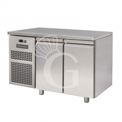 Tavolo frigo con 2 porte Prof. 800 mm 0°C/+10°C motore a sinistra