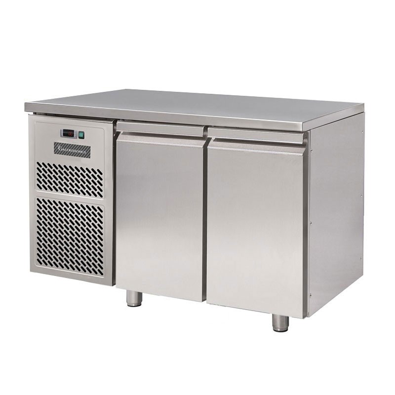 Tavolo refrigerato 2 porte Prof. 800 mm -18°C/-22°C motore a sinistra