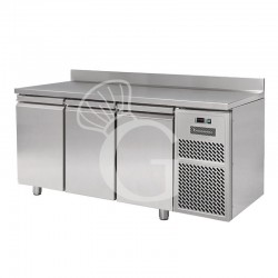 Tavolo frigo 3 porte con alzatina Prof. 800 mm - temperatura 0°C/+10°C