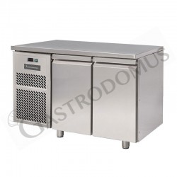 Tavolo refrigerato 2 porte motore a sinistra Prof. 600 mm temperatura -18°C/-22°C