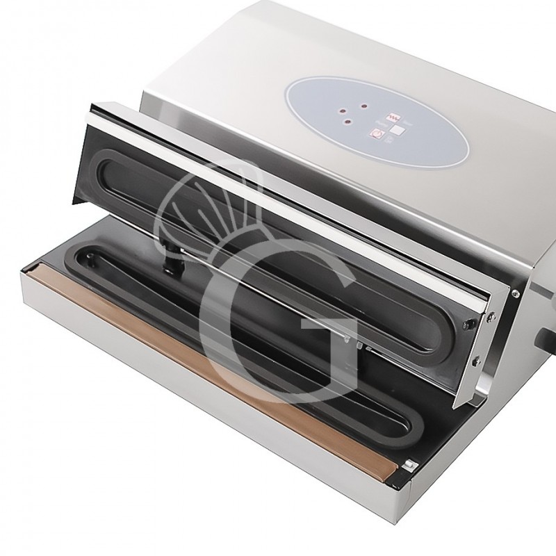 Macchina sottovuoto automatica barra saldante L 430 mm acciaio inox