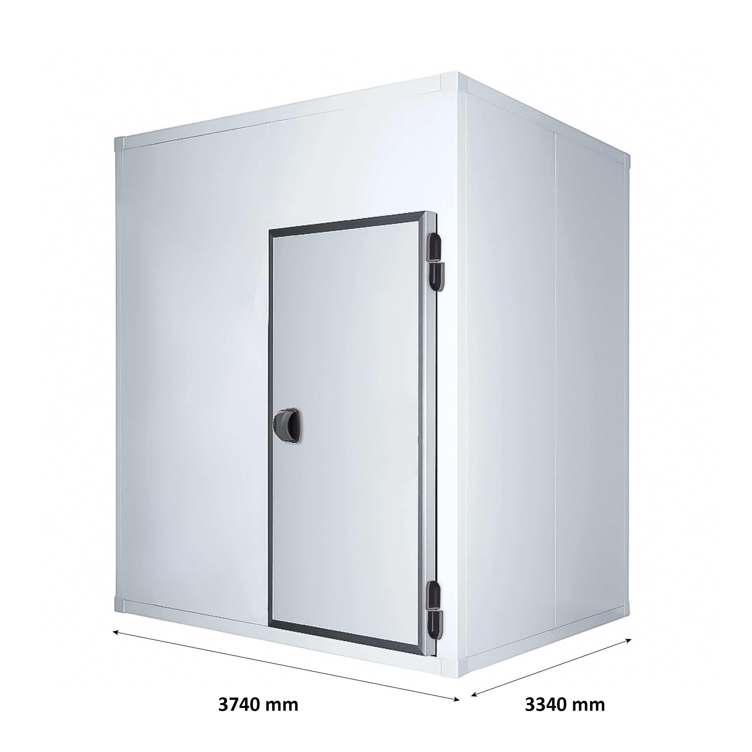 Cella frigorifera positiva con pavimento - L 3740 mm x P 2940 mm x H 2140 mm
