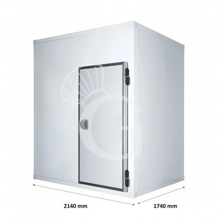Cella frigorifera positiva con pavimento - L 2140 mm x P 1740 mm x H 2340 mm Cella frigorifera positiva con pavimento - L 2140 mm x P 1740 mm x H 2340 mm
