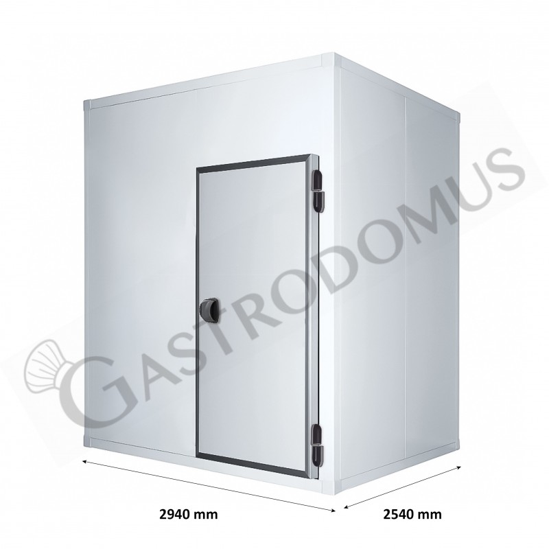 Cella frigorifera positiva con pavimento - L 2940 mm x P 2540 mm x H 2140 mm