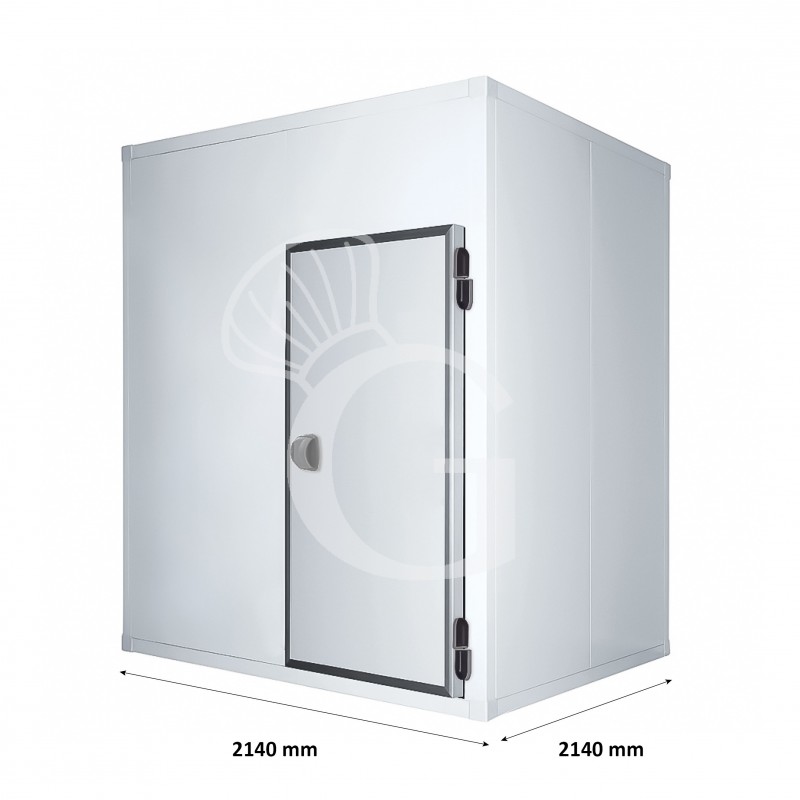 Cella frigorifera positiva senza pavimento - L 2140 mm x P 2140 mm x H 2470 mm Cella frigorifera positiva senza pavimento - L 2140 mm x P 2140 mm x H 2470 mm