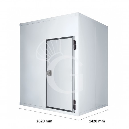 Cella frigorifera negativa con pavimento - L 2620 mm x P 1420 mm x H 2620 mm Cella frigorifera negativa con pavimento - L 2620 mm x P 1420 mm x H 2620 mm