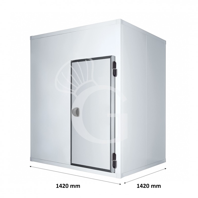 Cella frigorifera negativa con pavimento - L 1420 mm x P 1420 mm x H 2620 mm