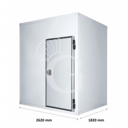 Cella frigorifera negativa con pavimento - L 2620 mm x P 1820 mm x H 2420 mm