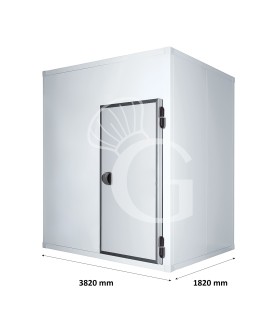 Cella frigorifera negativa con pavimento - L 3820 mm x P 1820 mm x H 2220 mm
