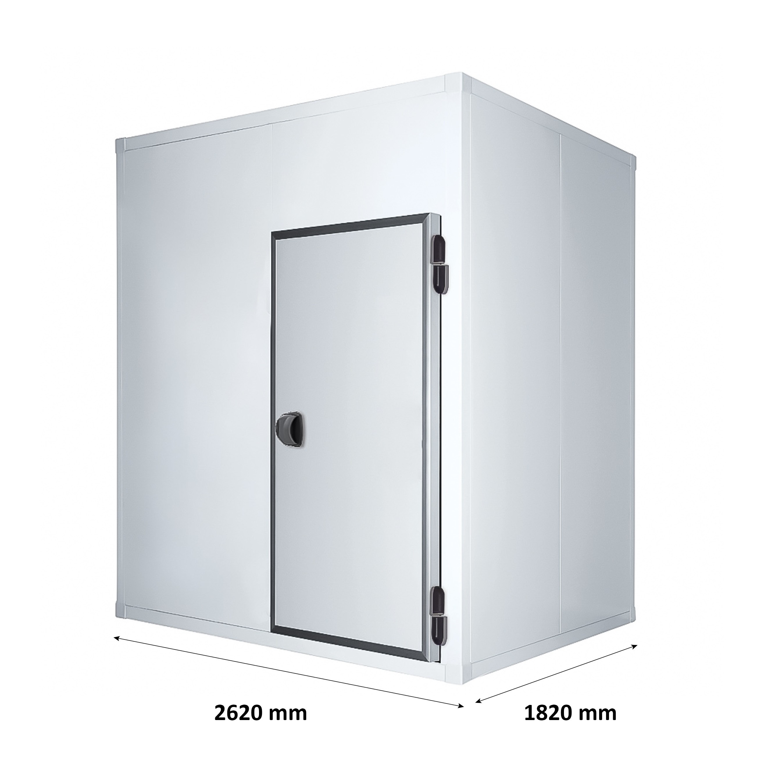 Cella frigorifera negativa con pavimento - L 2620 mm x P 1820 mm x H 2220 mm