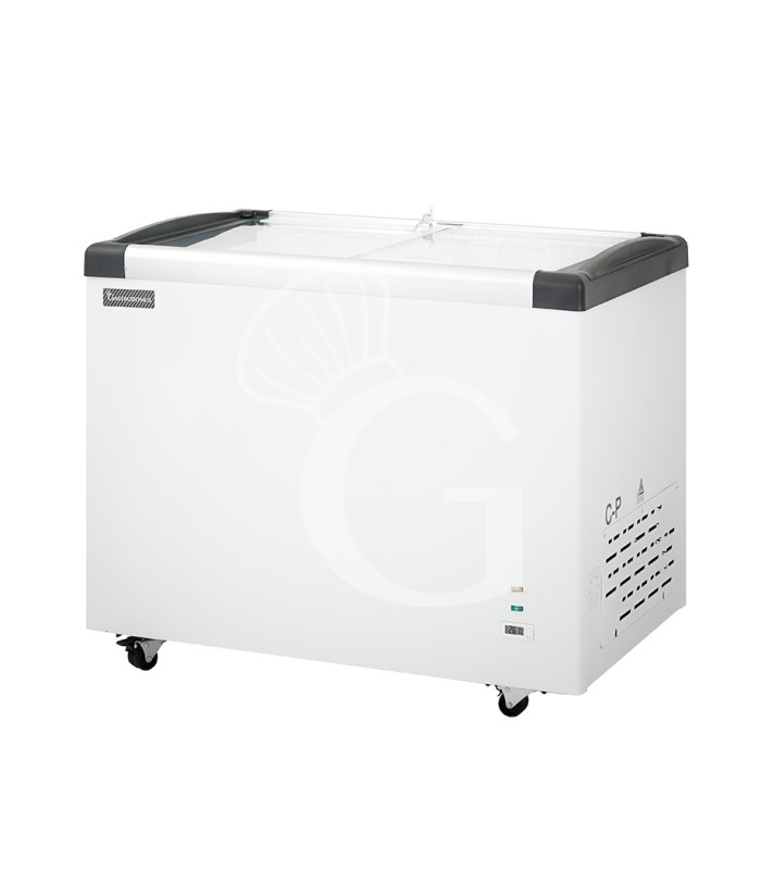 Congelatore a pozzetto refrigerazione statica, 273 litri e temperatura - 18°C