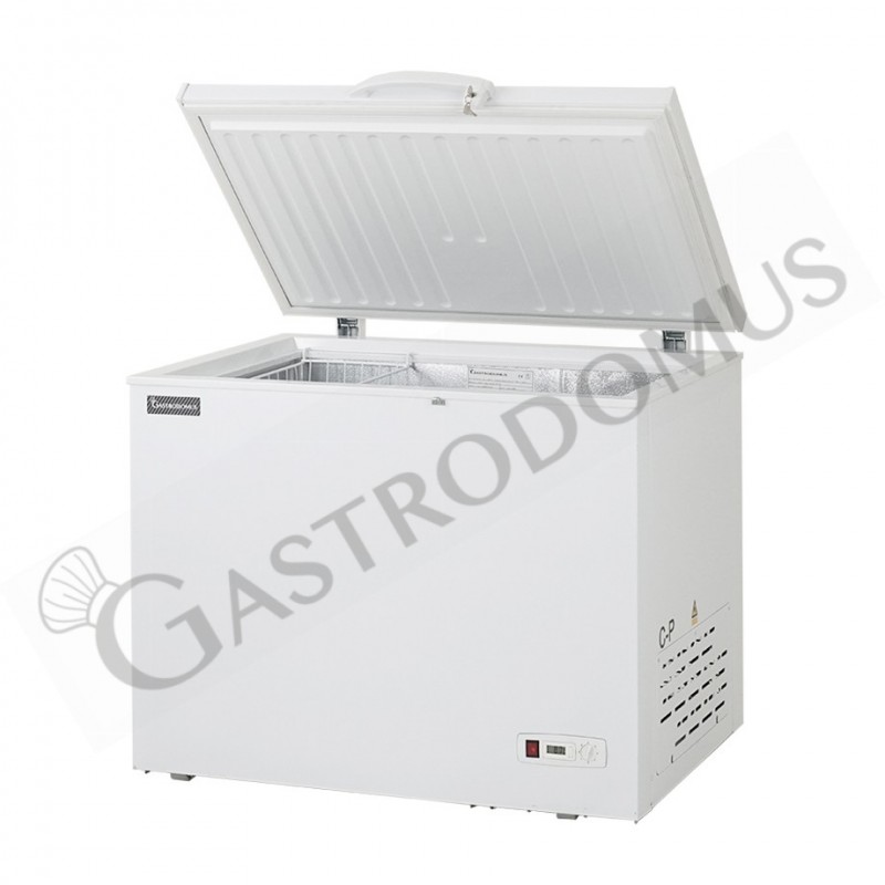 Congelatore a pozzetto 280 LT, temperatura -18°C, classe F