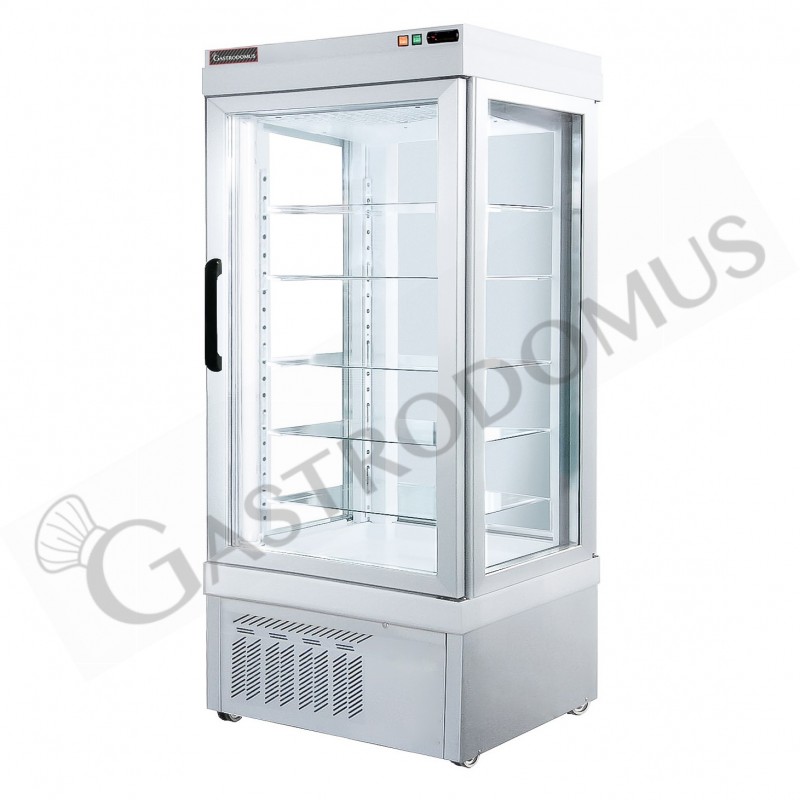 Espositore Refrigerato Pasticceria Ventilato 590 LT -5°C/+10°C 3 lati vetro