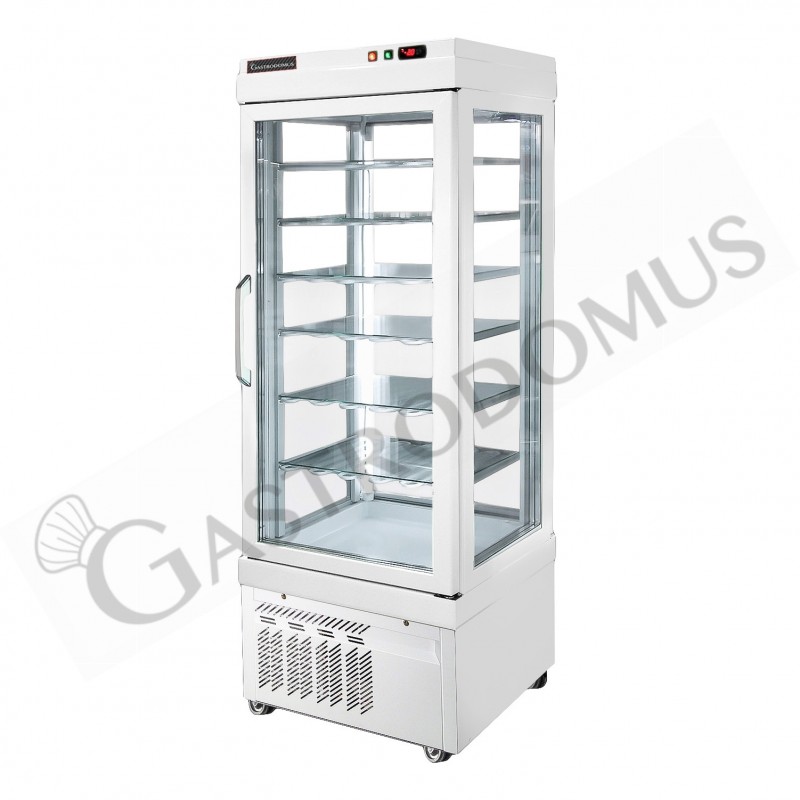 Espositore Refrigerato Pasticceria Statico 450 LT -15°C/-25°C 4 lati vetro