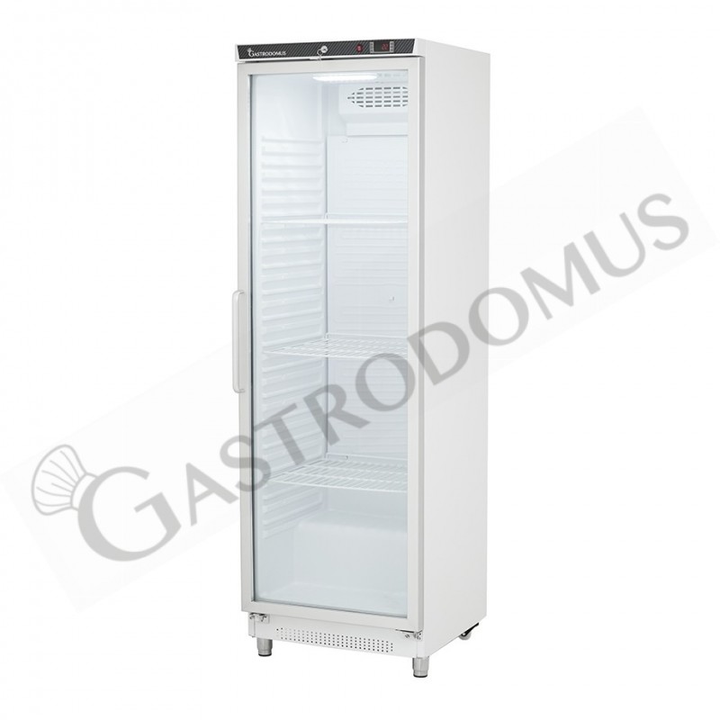 Armadio Refrigerato Statico bianco con porta vetro -2°C/+8°C 330 LT