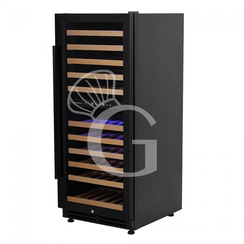 Cantina Vino da incasso Ventilata doppia temperatura 280 LT 11 ripiani 121 bottiglie +5°C/+22°C