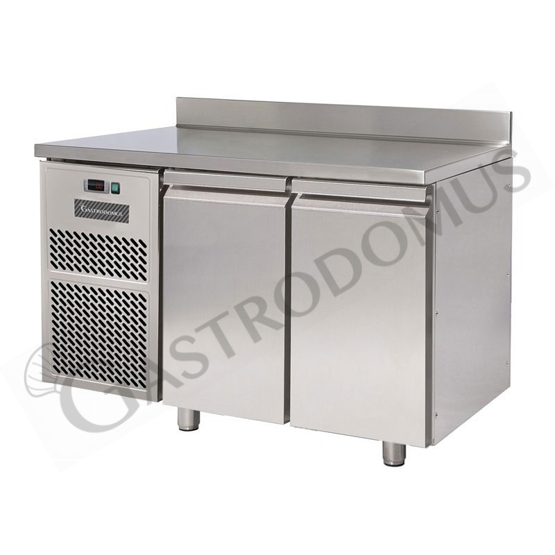 Tavolo Refrigerato 2 porte alzatina Prof. 600 -18°C/-22°C motore a sinistra classe energetica G
