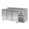 Tavolo frigo per gastronomia 3 porte alzatina Prof. 700 mm -18°C/-22°C classe energetica D