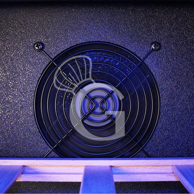 Cantina Vino Ventilata porta inox 288 LT 9 ripiani 97 bottiglie +5°C/+22°C