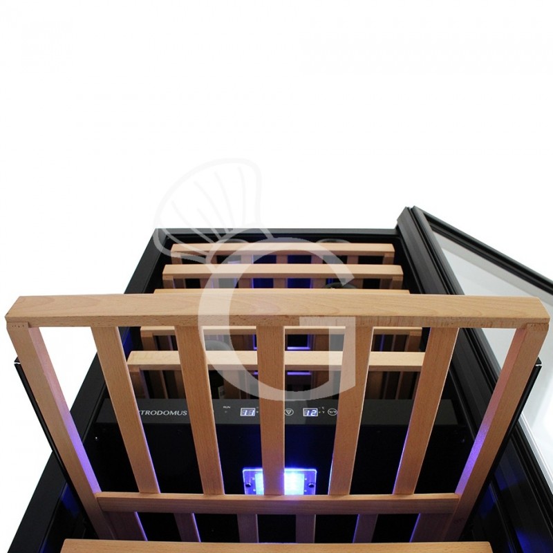 Cantina Vino Ventilata doppia temperatura 280 LT 11 ripiani 121 bottiglie +5°C/+22°C