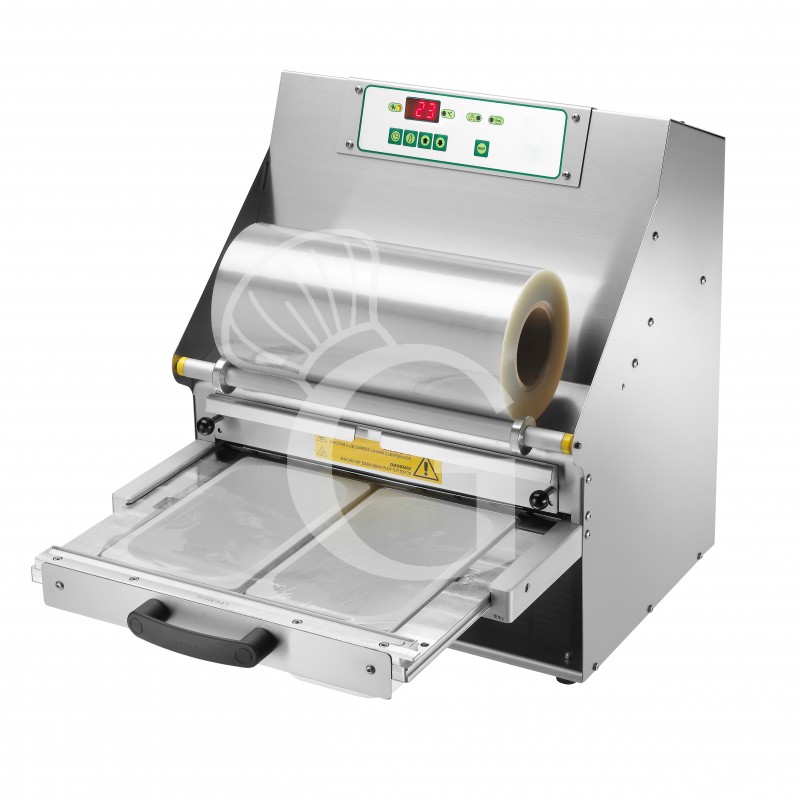 Termosigillatrice automatica acciaio inox larghezza film 380 mm L 460 mm x P 510 mm x H 555 mm 1,5 Kw