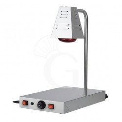 Piano caldo in inox con lampada a raggi infrarossi