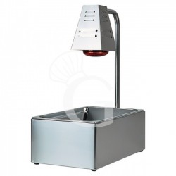 Contenitore GN per condimento e mantenimento fritti con 1 lampada a raggi infrarossi