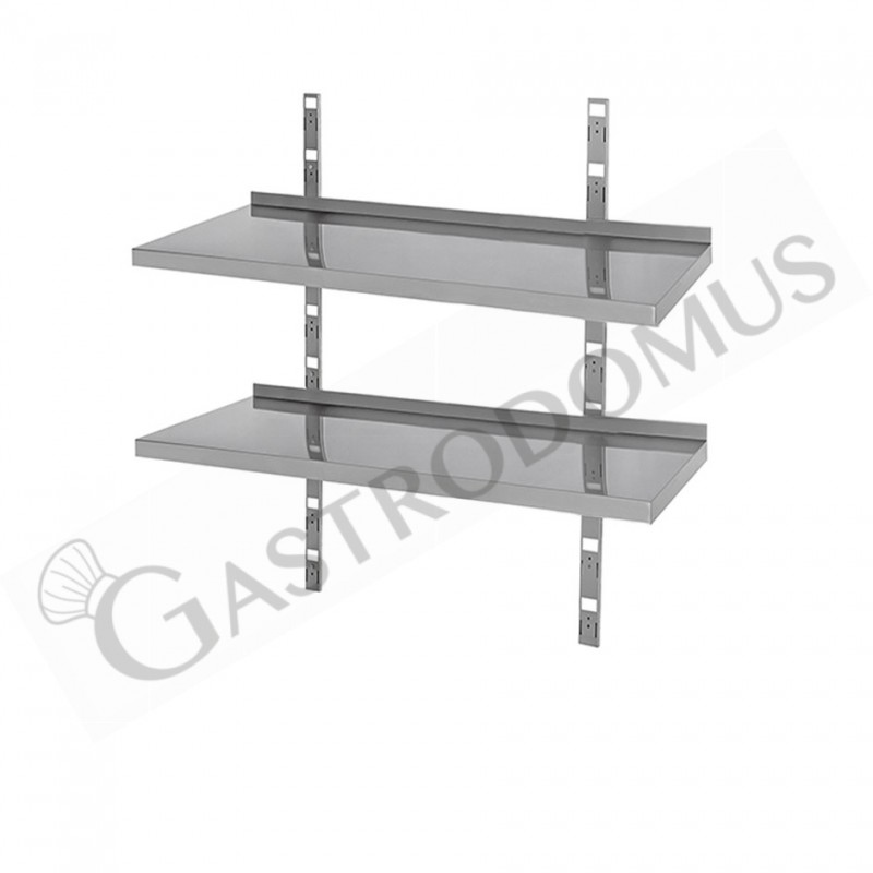 Mensola inox doppia misure 700x300x700mm Mensola inox doppia misure 700x300x700mm