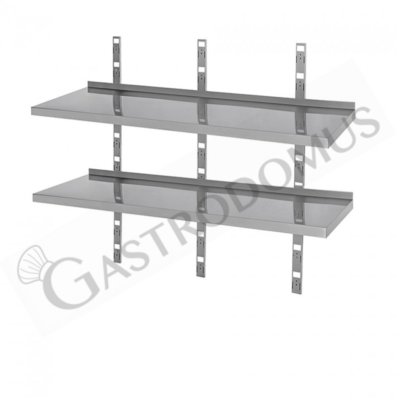 Mensola inox doppia misure 1500x400x700mm Mensola inox doppia misure 1500x400x700mm