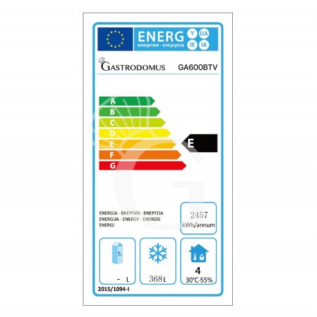 Armadio Congelatore Ventilato -18°C/-22°C 534 LT classe energetica E Armadio Congelatore Ventilato -18°C/-22°C 534 LT classe energetica E