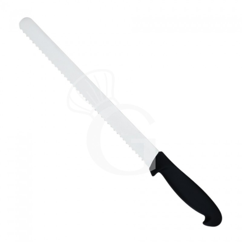 Coltello pane in acciaio inox lama L 360 mm Coltello pane in acciaio inox lama L 360 mm