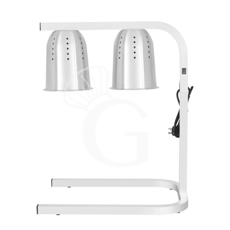 Lampada doppia scalda fritti - dimensioni L 495 x P 360 x H 600 mm