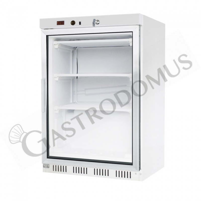 Armadio refrigerato statico con temperatura -18°C/-22°C - 130 LT - porta in vetro