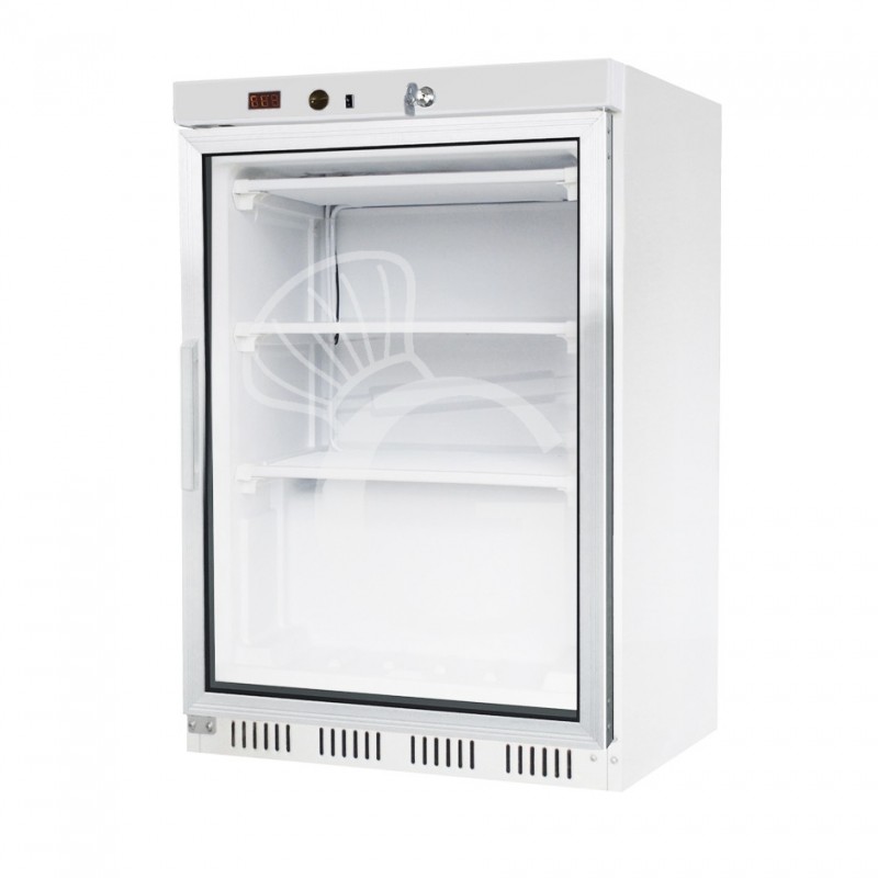Armadio refrigerato statico con temperatura -18°C/-22°C - 130 LT - porta in vetro Armadio refrigerato statico con temperatura -18°C/-22°C - 130 LT - porta in vetro