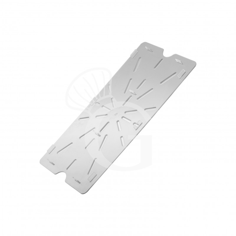 Griglia forata per drenaggio in policarbonato GN1/1 dimensioni L 460 x P 250 x H 19 mm