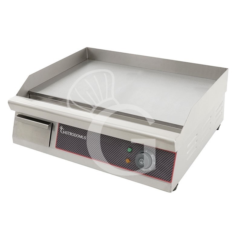 Fry top elettrico liscio da banco - singolo - potenza 3000 W - L 550 mm