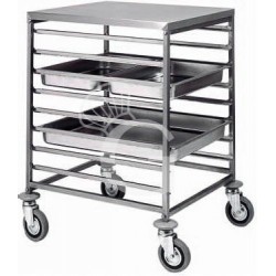 Carrello portateglie per 8 teglie GN2/1 o 16 teglie GN1/1 - L 650 mm x P 760 mm x H 940 mm