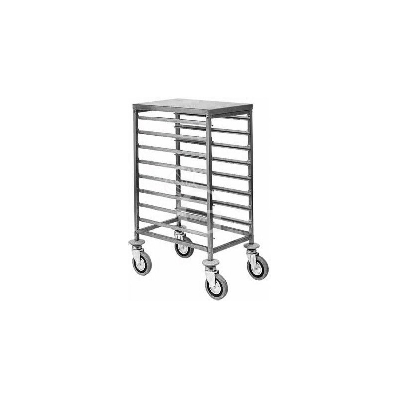 Carrello portateglie per 8 teglie GN1/1 - L 450 mm x P 660 x H 940 mm