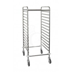 Carrello portateglie per 14 teglie GN2/1 - L 750 mm x P 550 mm x H 1450 mm