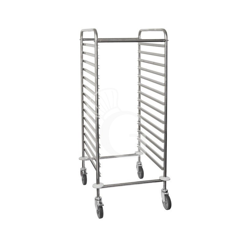 Carrello portateglie per 14 teglie GN2/1 - L 750 mm x P 550 mm x H 1450 mm Carrello portateglie per 14 teglie GN2/1 - L 750 mm x P 550 mm x H 1450 mm
