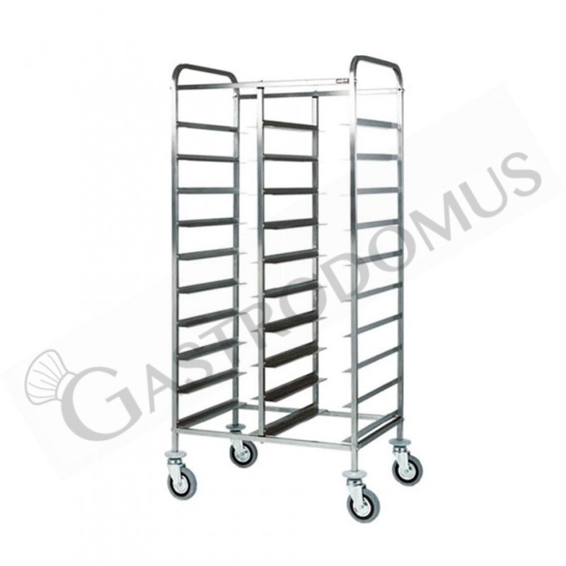 Carrello portavassoi in linea per 22 vassoi di tipo GN1/1 - L 815 mm x P 620 mm x H 1525 mm