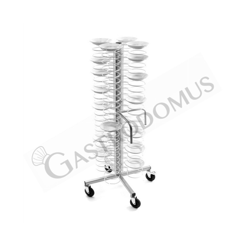 Carrello portapiatti con ruote per 96 piatti 180/230 L 600 mm x P 600 mm x H 1730 mm Carrello portapiatti con ruote per 96 piatti 180/230 L 600 mm x P 600 mm x H 1730 mm