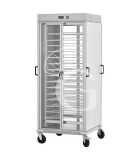 Carrello portapiatti riscaldato con 10 griglie verniciate GN 2/1 L 750 mm x P 780 mm x H 1770 mm