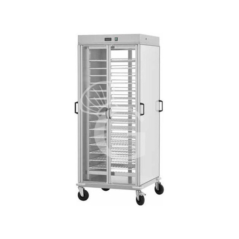 Carrello portapiatti riscaldato con 10 griglie verniciate GN 2/1 L 750 mm x P 780 mm x H 1770 mm