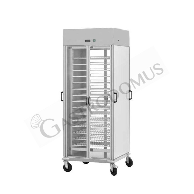 Carrello portapiatti refrigerato con 10 griglie verniciate GN 2/1 L 750 mm x P 780 mm x H 2030 mm