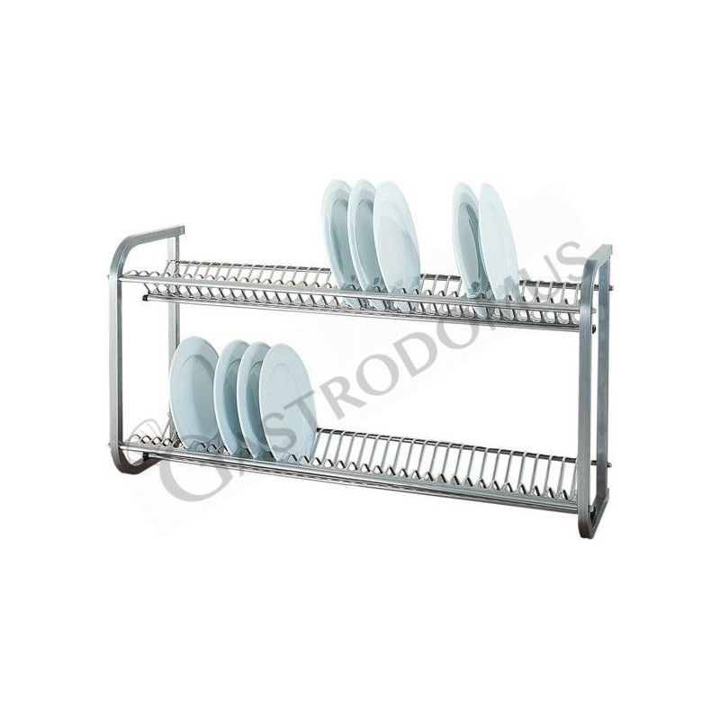 Porta piatti inox da parete - L 1040 mm x P 300 mm x H 550 mm Porta piatti inox da parete - L 1040 mm x P 300 mm x H 550 mm