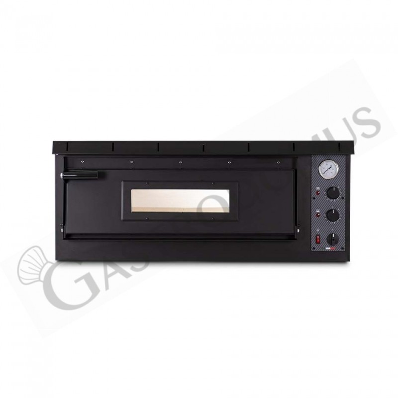 Forno Elettrico 1 camera per 4 pizze diametro 350 mm controllo meccanico con design nero