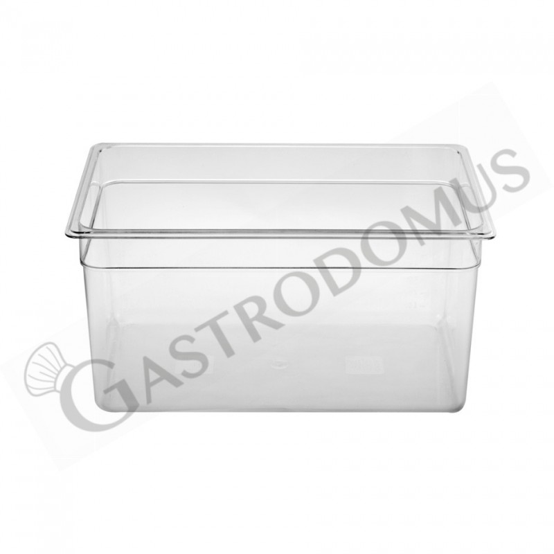 Bacinella in policarbonato GN1/1 dimensioni L 520 x P 320 x H 200 mm Bacinella in policarbonato GN1/1 dimensioni L 520 x P 320 x H 200 mm