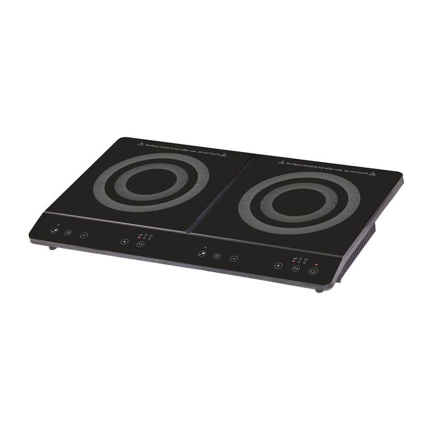 Piastra a induzione a libera installazione 2 zone di cottura superficie induttiva Ø 255 mm 1,8 KW + 1,7 KW